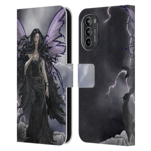 Nene Thomas Gothic Storm Fairy With Lightning Leather Book Wallet Case Cover For Motorola Moto G82 5G