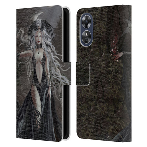 Nene Thomas Gothic Skull Queen Of Havoc Dragon Leather Book Wallet Case Cover For OPPO A17