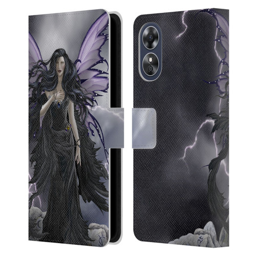 Nene Thomas Gothic Storm Fairy With Lightning Leather Book Wallet Case Cover For OPPO A17