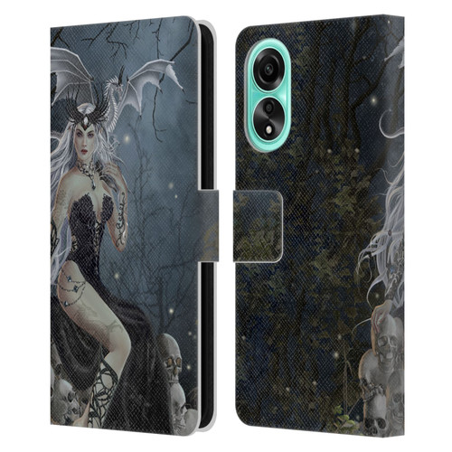 Nene Thomas Gothic Mad Queen Of Skulls Dragon Leather Book Wallet Case Cover For OPPO A78 4G