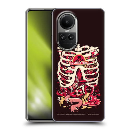 Rick And Morty Season 1 & 2 Graphics Anatomy Park Soft Gel Case for OPPO Reno10 5G / Reno10 Pro 5G