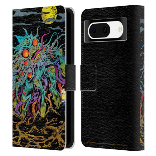 Rick And Morty Season 1 & 2 Graphics The Dunrick Horror Leather Book Wallet Case Cover For Google Pixel 8