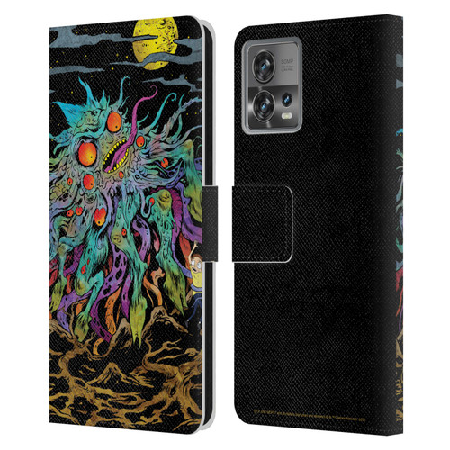 Rick And Morty Season 1 & 2 Graphics The Dunrick Horror Leather Book Wallet Case Cover For Motorola Moto Edge 30 Fusion