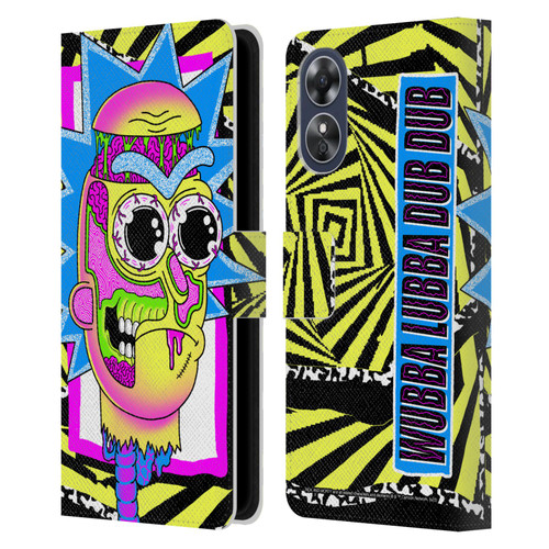 Rick And Morty Season 1 & 2 Graphics Rick Leather Book Wallet Case Cover For OPPO A17