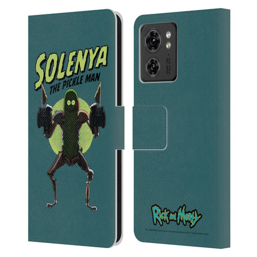 Rick And Morty Season 3 Character Art Pickle Rick Leather Book Wallet Case Cover For Motorola Moto Edge 40