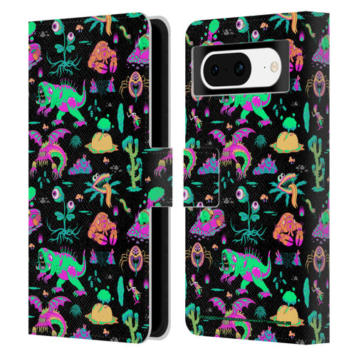 Rick And Morty Season 3 Graphics Aliens Leather Book Wallet Case Cover For Google Pixel 8