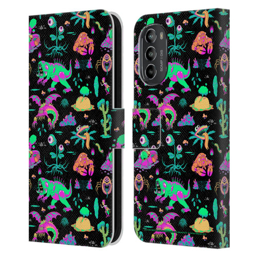 Rick And Morty Season 3 Graphics Aliens Leather Book Wallet Case Cover For Motorola Moto G82 5G