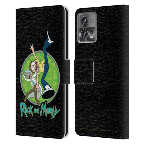 Rick And Morty Season 4 Graphics Character Art Leather Book Wallet Case Cover For Motorola Moto Edge 30 Fusion