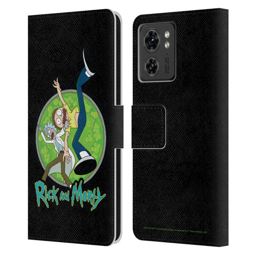 Rick And Morty Season 4 Graphics Character Art Leather Book Wallet Case Cover For Motorola Moto Edge 40