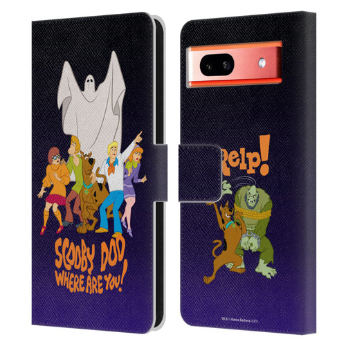 Scooby-Doo Mystery Inc. Where Are You? Leather Book Wallet Case Cover For Google Pixel 7a