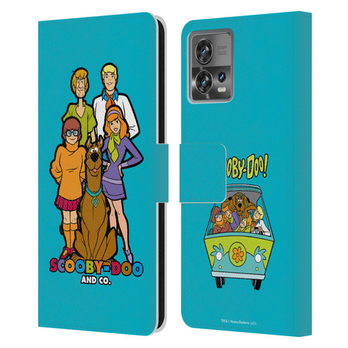 Scooby-Doo Mystery Inc. Scooby-Doo And Co. Leather Book Wallet Case Cover For Motorola Moto Edge 30 Fusion
