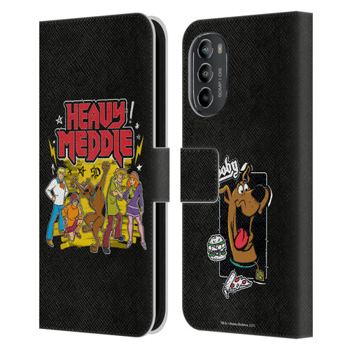 Scooby-Doo Mystery Inc. Heavy Meddle Leather Book Wallet Case Cover For Motorola Moto G82 5G