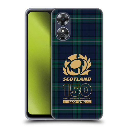 Scotland Rugby 150th Anniversary Tartan Soft Gel Case for OPPO A17