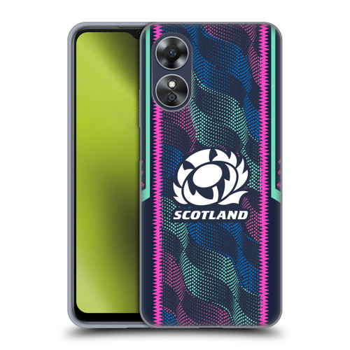 Scotland Rugby 2023/24 Crest Kit Wave Training Soft Gel Case for OPPO A17