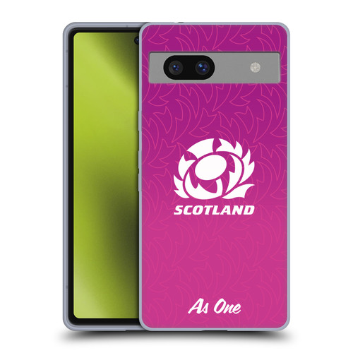 Scotland Rugby Graphics Gradient Pattern Soft Gel Case for Google Pixel 7a
