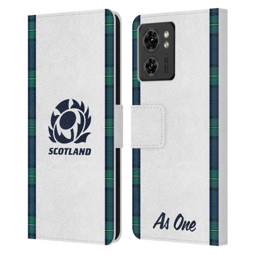 Scotland Rugby 2023/24 Crest Kit Away Leather Book Wallet Case Cover For Motorola Moto Edge 40