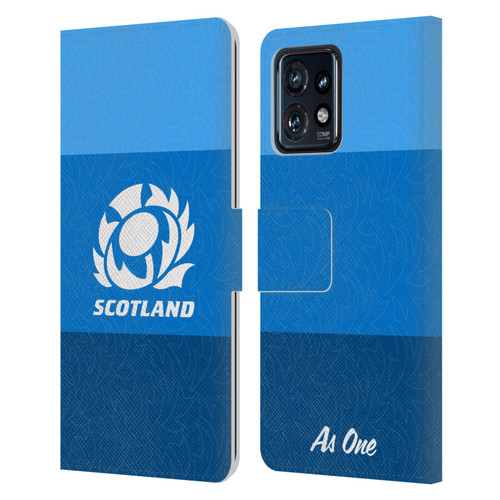 Scotland Rugby Graphics Stripes Pattern Leather Book Wallet Case Cover For Motorola Moto Edge 40 Pro