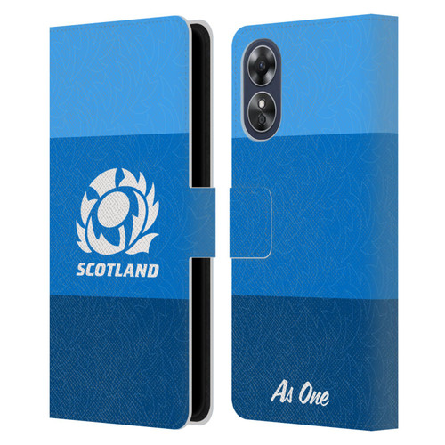 Scotland Rugby Graphics Stripes Pattern Leather Book Wallet Case Cover For OPPO A17