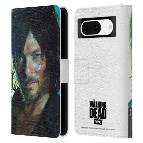 AMC The Walking Dead Characters Daryl Leather Book Wallet Case Cover For Google Pixel 8