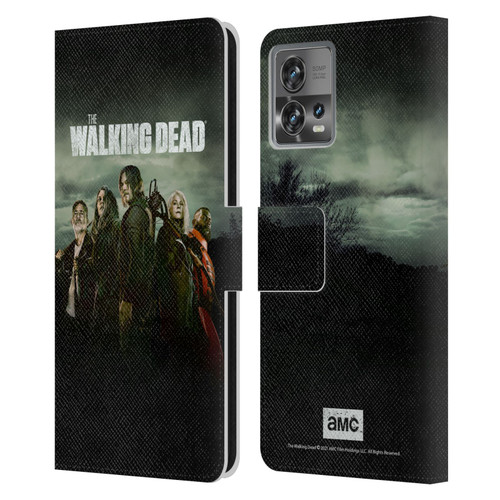 AMC The Walking Dead Season 11 Key Art Poster Leather Book Wallet Case Cover For Motorola Moto Edge 30 Fusion