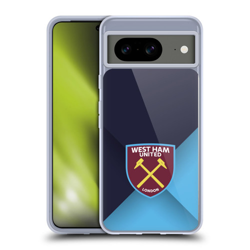 West Ham United FC Crest Blue Gradient Soft Gel Case for Google Pixel 8