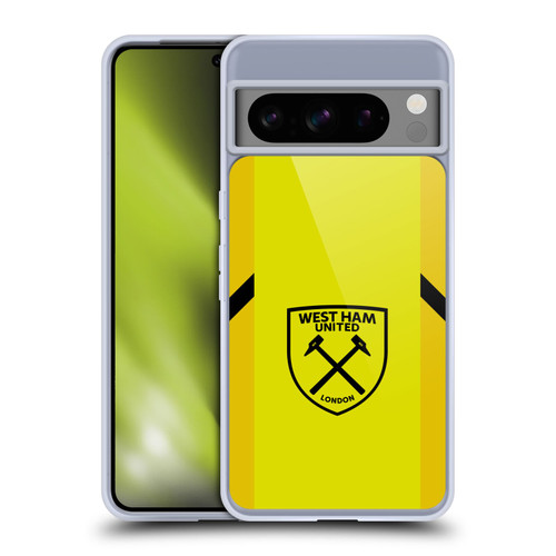 West Ham United FC 2023/24 Crest Kit Away Goalkeeper Soft Gel Case for Google Pixel 8 Pro