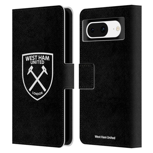West Ham United FC Crest White Logo Leather Book Wallet Case Cover For Google Pixel 8