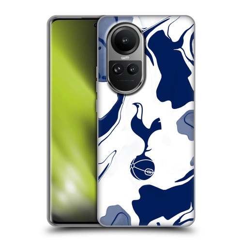 Tottenham Hotspur F.C. Badge Blue And White Marble Soft Gel Case for OPPO Reno10 5G / Reno10 Pro 5G