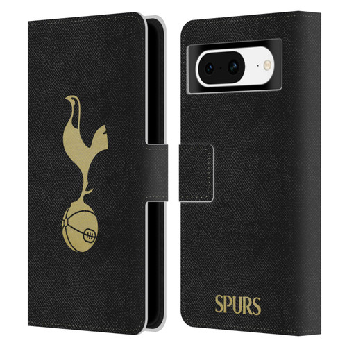Tottenham Hotspur F.C. Badge Black And Gold Leather Book Wallet Case Cover For Google Pixel 8
