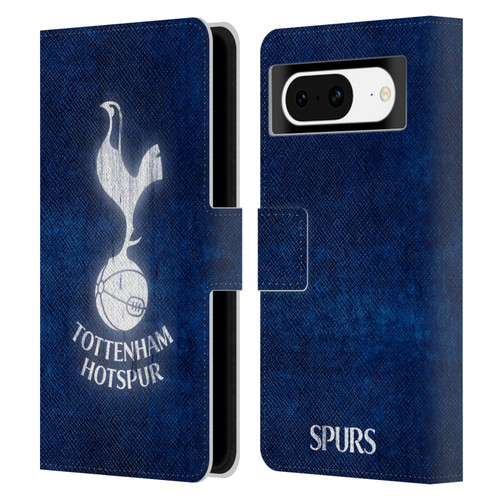 Tottenham Hotspur F.C. Badge Distressed Leather Book Wallet Case Cover For Google Pixel 8