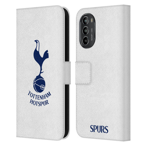 Tottenham Hotspur F.C. Badge Blue Cockerel Leather Book Wallet Case Cover For Motorola Moto G82 5G