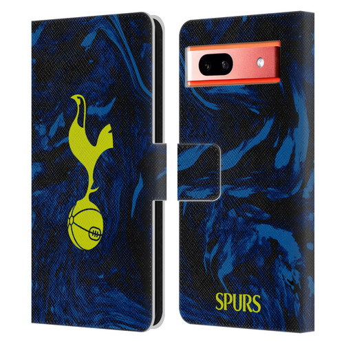 Tottenham Hotspur F.C. 2021/22 Badge Kit Away Leather Book Wallet Case Cover For Google Pixel 7a