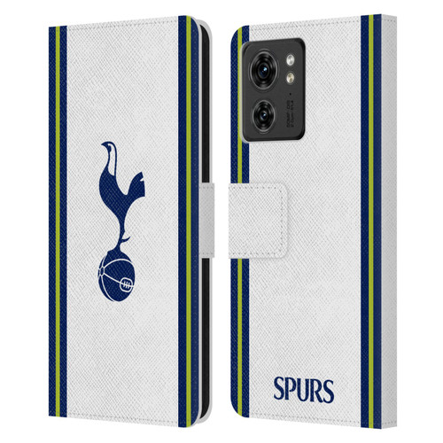Tottenham Hotspur F.C. 2022/23 Badge Kit Home Leather Book Wallet Case Cover For Motorola Moto Edge 40