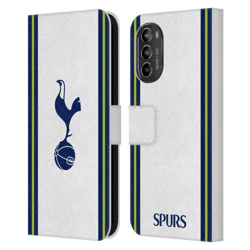 Tottenham Hotspur F.C. 2022/23 Badge Kit Home Leather Book Wallet Case Cover For Motorola Moto G82 5G