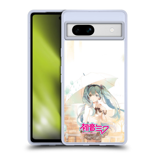 Hatsune Miku Graphics Rain Soft Gel Case for Google Pixel 7a