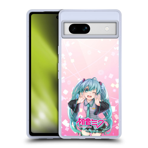 Hatsune Miku Graphics Wink Soft Gel Case for Google Pixel 7a