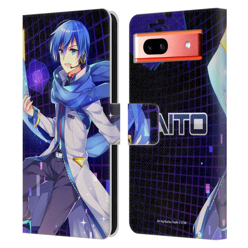 Hatsune Miku Characters Kaito Leather Book Wallet Case Cover For Google Pixel 7a