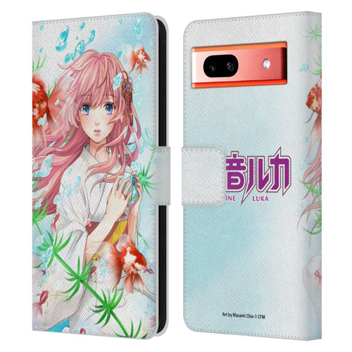 Hatsune Miku Characters Megurine Luka Leather Book Wallet Case Cover For Google Pixel 7a