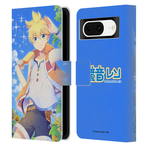 Hatsune Miku Characters Kagamine Len Leather Book Wallet Case Cover For Google Pixel 8