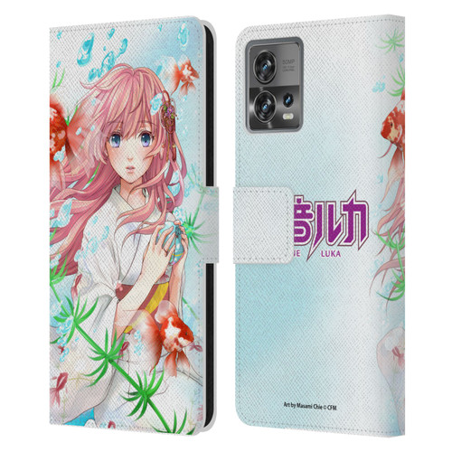 Hatsune Miku Characters Megurine Luka Leather Book Wallet Case Cover For Motorola Moto Edge 30 Fusion