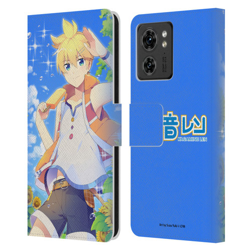 Hatsune Miku Characters Kagamine Len Leather Book Wallet Case Cover For Motorola Moto Edge 40