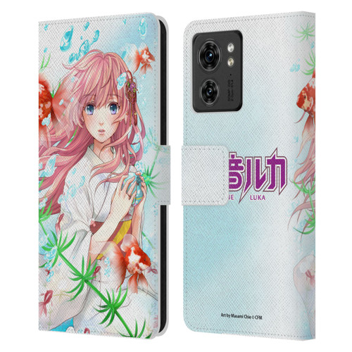 Hatsune Miku Characters Megurine Luka Leather Book Wallet Case Cover For Motorola Moto Edge 40