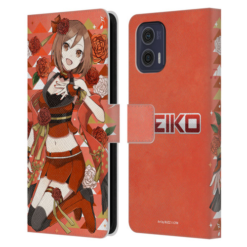 Hatsune Miku Characters Meiko Leather Book Wallet Case Cover For Motorola Moto G73 5G