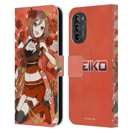 Hatsune Miku Characters Meiko Leather Book Wallet Case Cover For Motorola Moto G82 5G