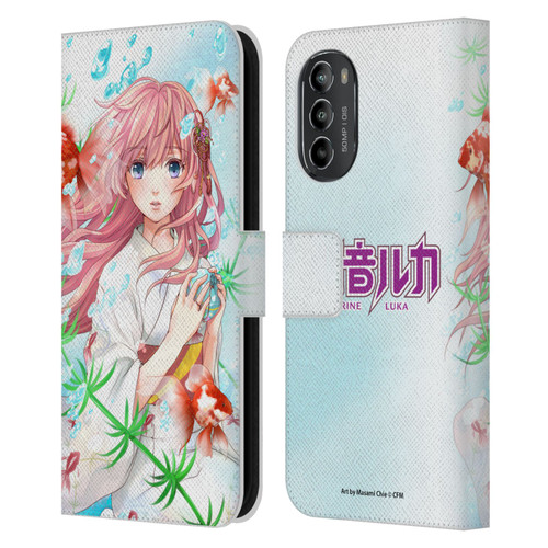 Hatsune Miku Characters Megurine Luka Leather Book Wallet Case Cover For Motorola Moto G82 5G