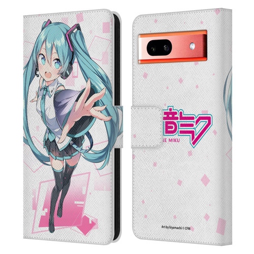 Hatsune Miku Graphics Cute Leather Book Wallet Case Cover For Google Pixel 7a