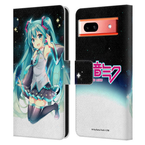 Hatsune Miku Graphics Night Sky Leather Book Wallet Case Cover For Google Pixel 7a