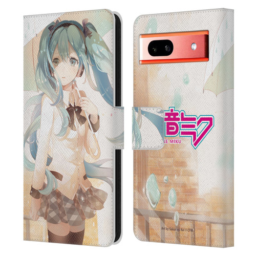 Hatsune Miku Graphics Rain Leather Book Wallet Case Cover For Google Pixel 7a