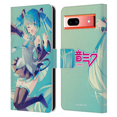 Hatsune Miku Graphics Sing Leather Book Wallet Case Cover For Google Pixel 7a