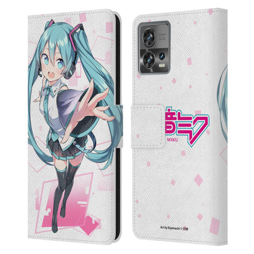 Hatsune Miku Graphics Cute Leather Book Wallet Case Cover For Motorola Moto Edge 30 Fusion